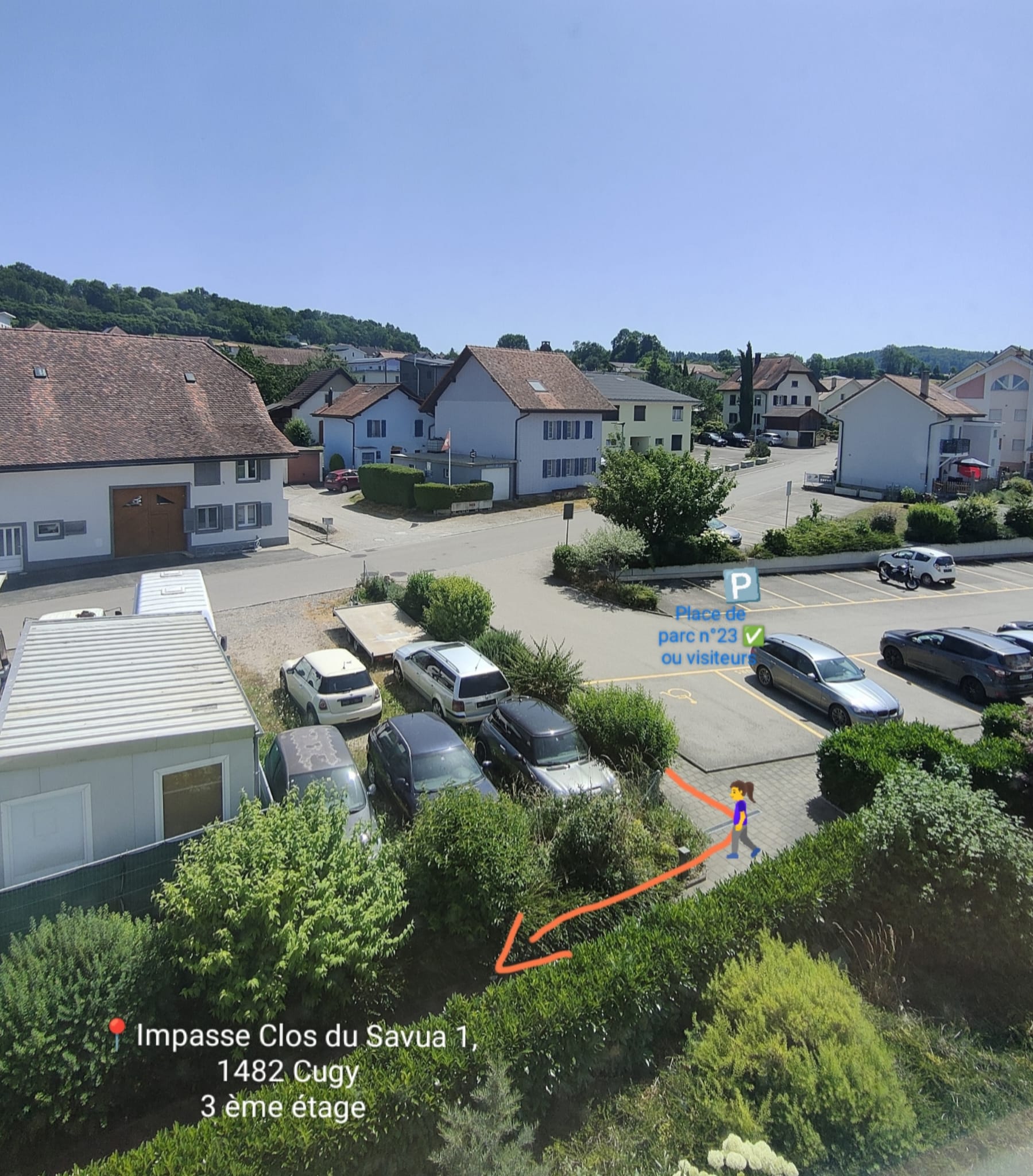 Accès et parking du cabinet